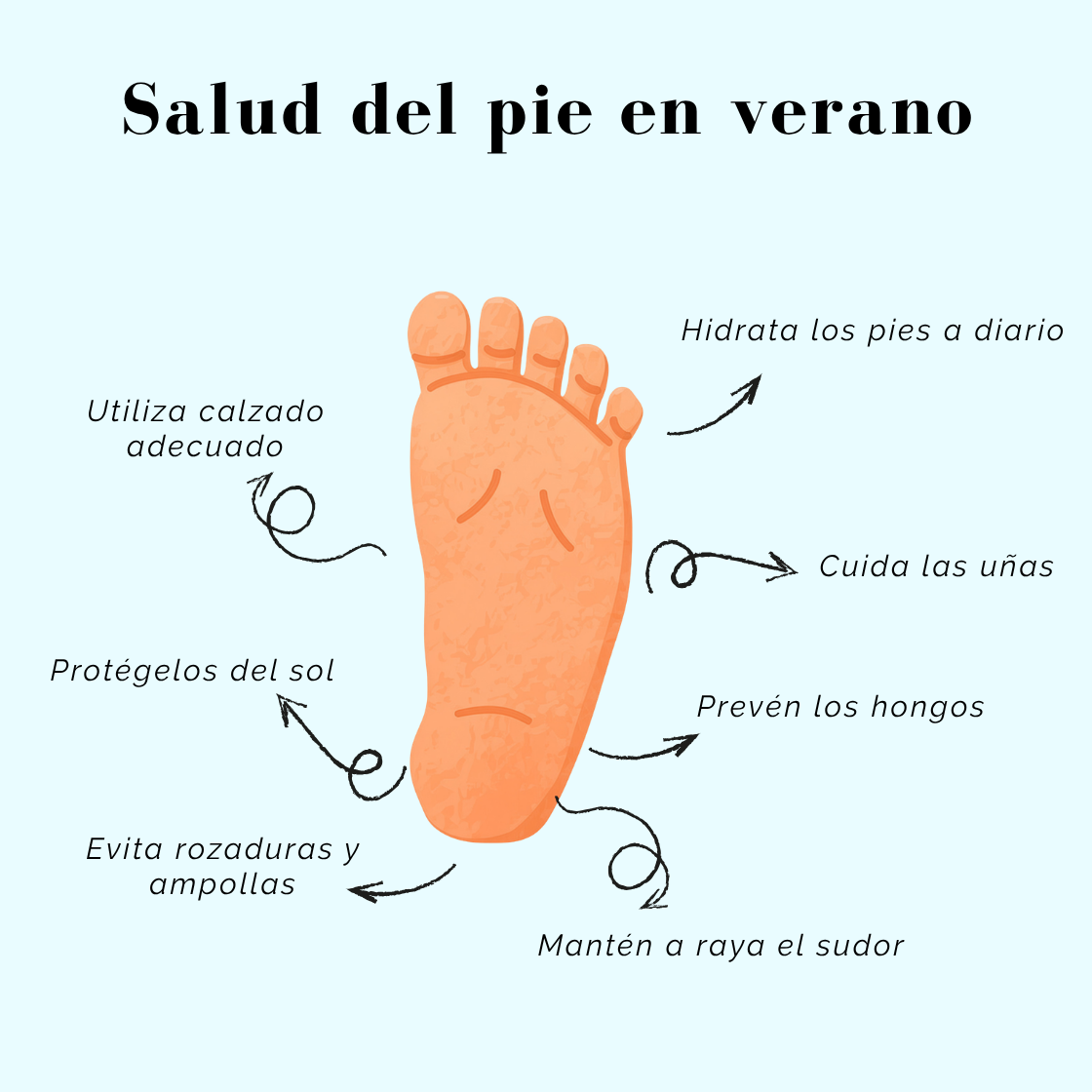 Foot health in summer